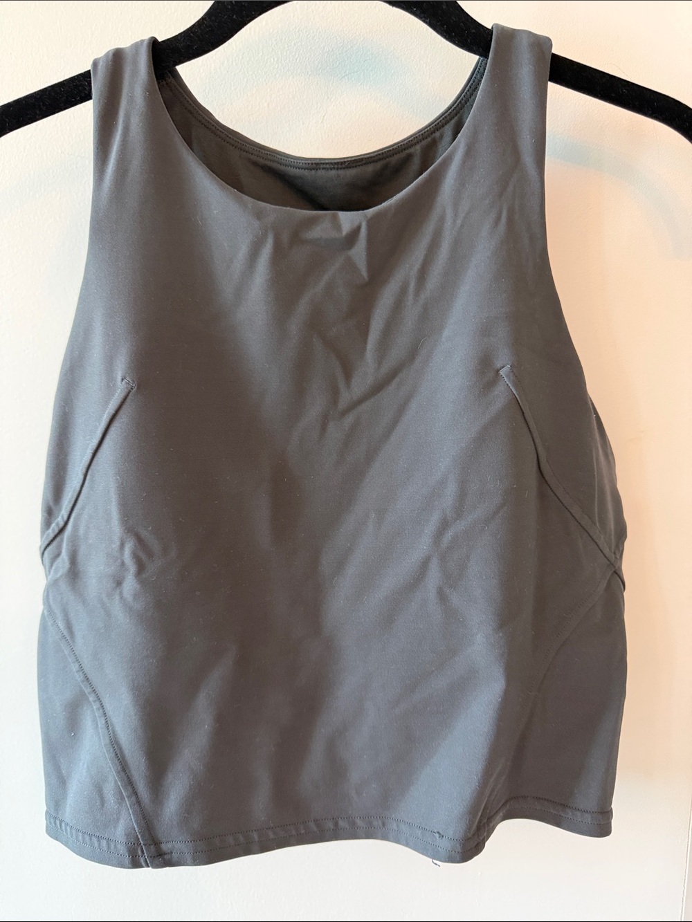 Lululemon Sleeveless Active Tank Top — Charcoal Gray size 8